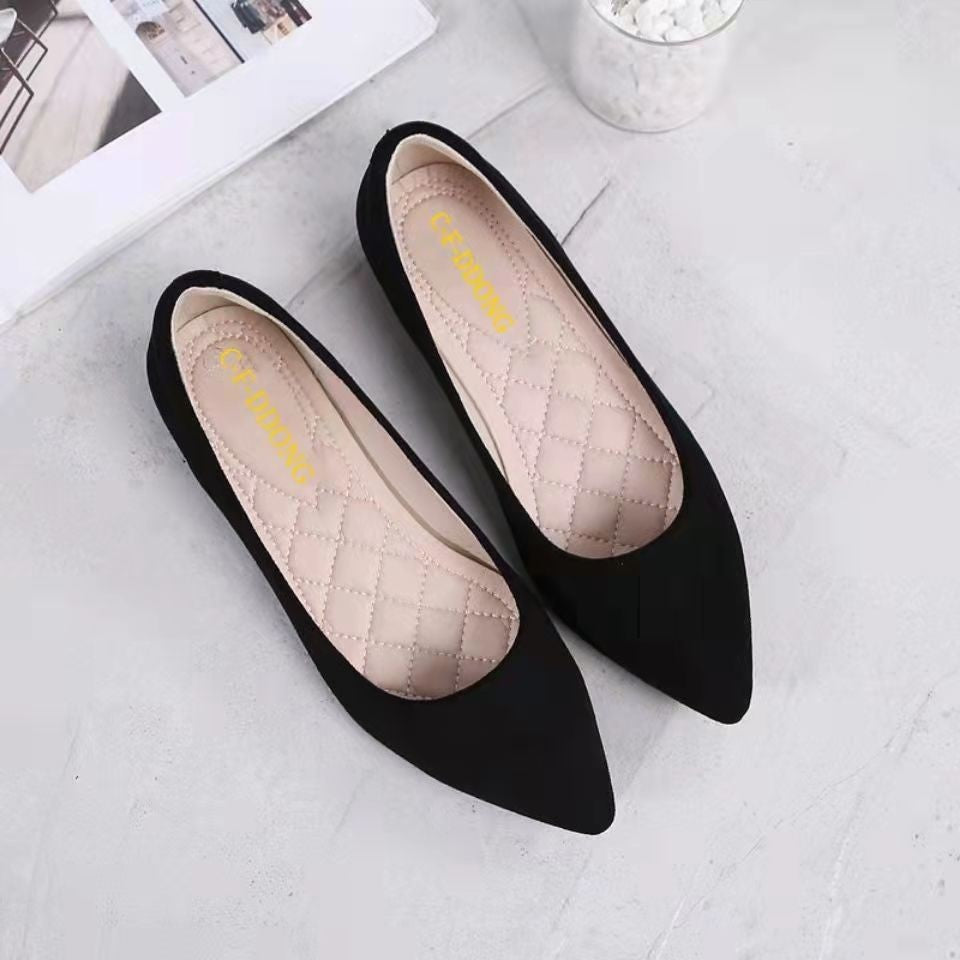 Damen Elegante Ballerinas mit spitzem Design und weicher Polsterung EB