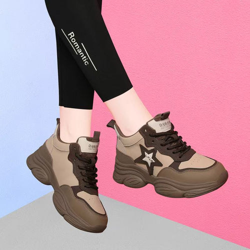 Damen Trendige High-Top Sneakers mit ergonomischer Form und gepolsterter Sohle EB