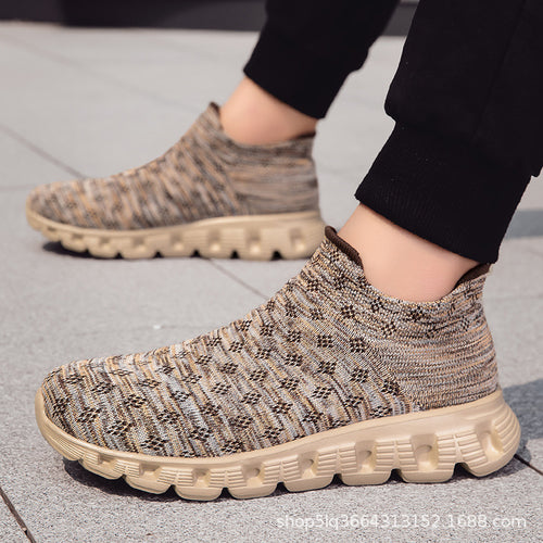 Damen Strick-Sneaker mit flexibler Sohle und atmungsaktivem Obermaterial EB
