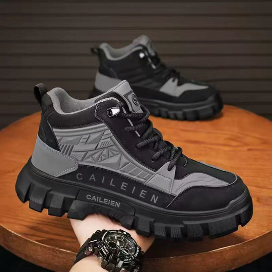Damen Sportliche High-Top Sneakers mit robuster und rutschfester Sohle EB