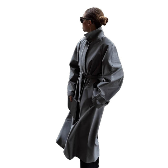 Damen eleganter Trenchcoat mit zeitgemäßen Schnitt EB