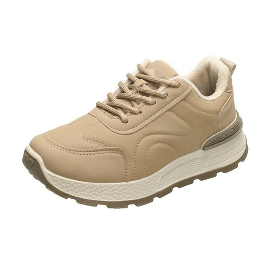 Damen Sportliche Sneaker mit flauschigem Innenfutter und rutschfester Sohle EB