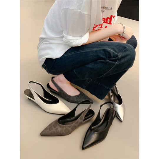 Damen Slingback Pumps mit spitzem Design und gemütlichem Fußbett EB