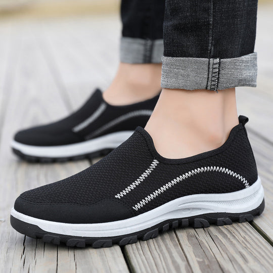Damen Atmungsaktive Slip-On Laufschuhe mit flexibel ausgestattet Sohle EB