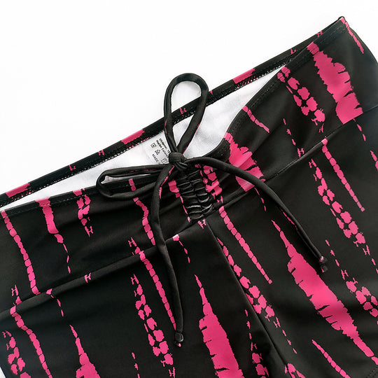 Damen Bikini-Set mit modischem Crop-Top und lässigen Shorts EB