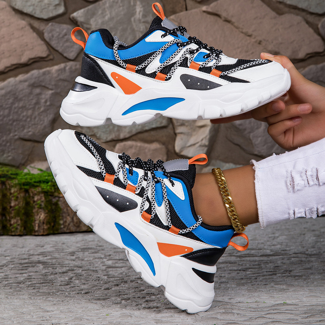 Damen Sportliche Sneakers mit atmungsaktivem Mesh und innovativem Schnürsystem EB