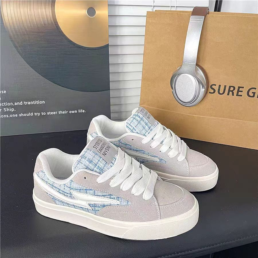 Damen Sneakers im lässigen Retro-Design mit atmungsaktiver Mesh-Oberfläche und dämpfender Sohle EB