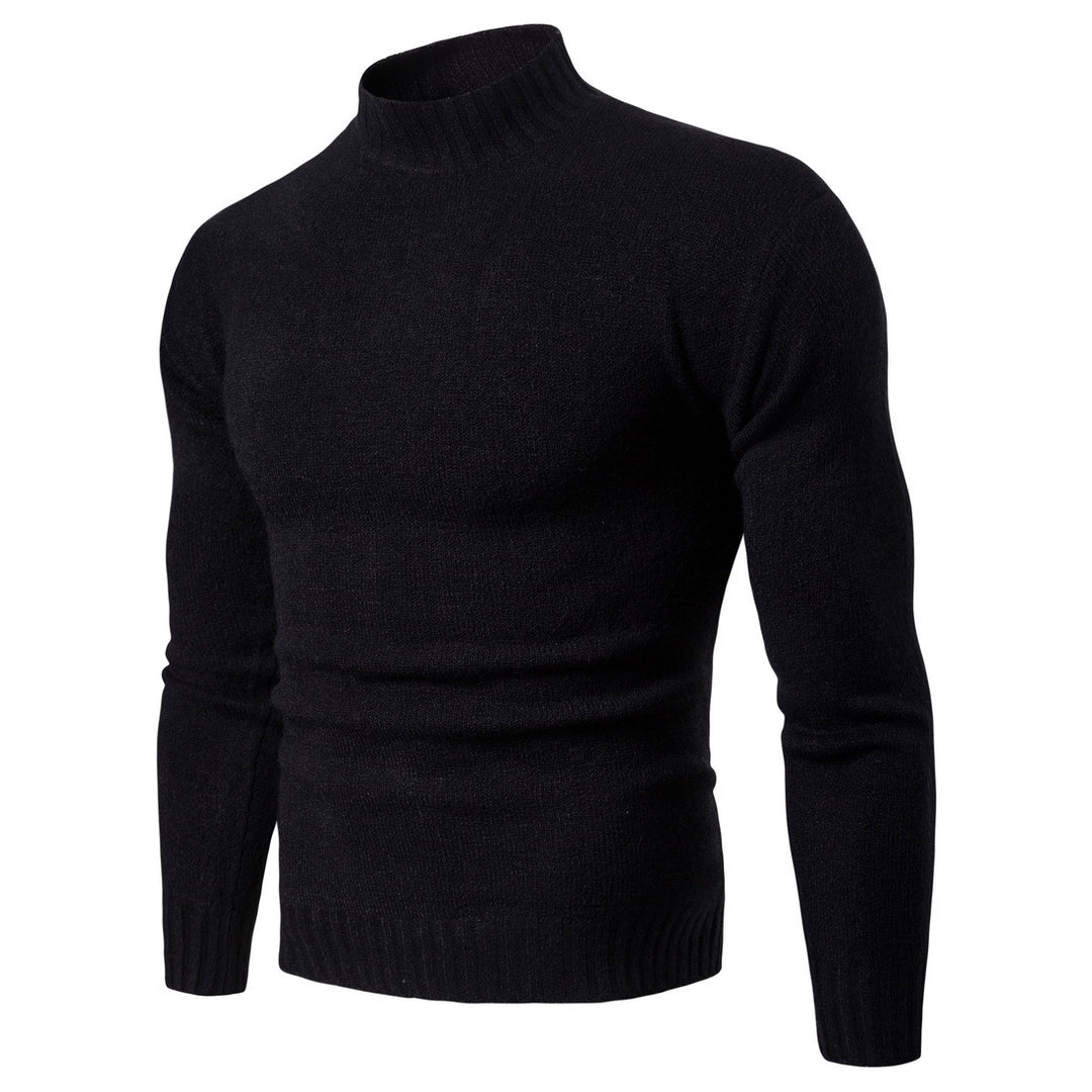 Damen hochgeschnittener Pullover mit Stehkragen EB