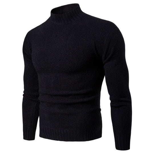 Damen hochgeschnittener Pullover mit Stehkragen EB