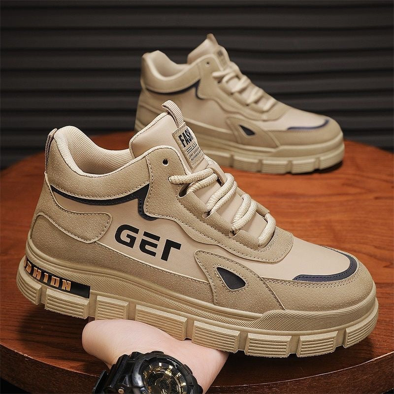 Damen Sportliche High-Top Sneakers mit atmungsaktivem Obermaterial und rutschfester Sohle EB