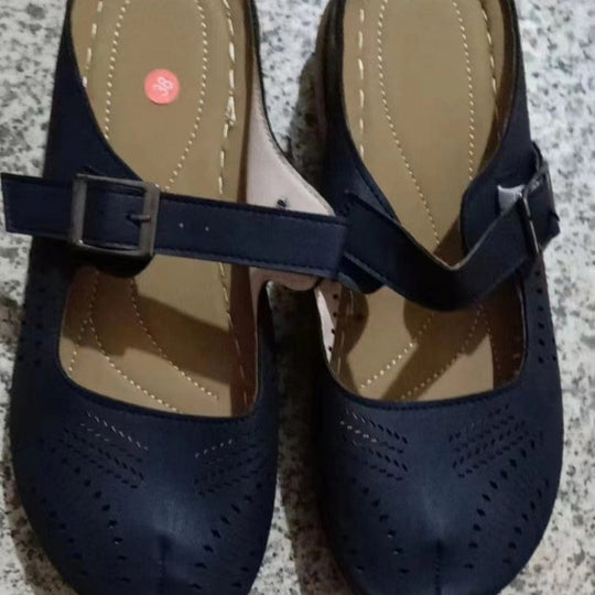 Damen Komfortable und luftige Sandalen mit verstellbarem Riemen EB