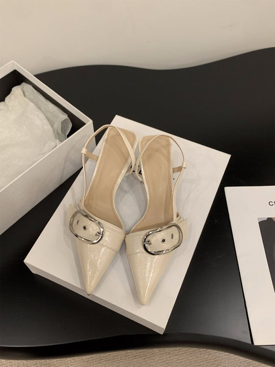 Damen Slingback-Pumps mit modischer Schnalle EB