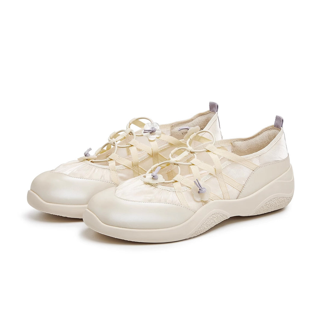 Damen Multifunktionale Freizeitschuhe mit floralem Detail EB