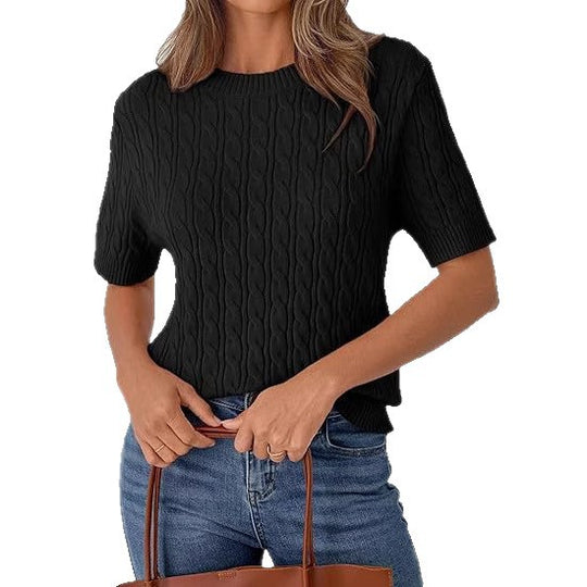 Damen Strickpullover mit Strukturmuster EB