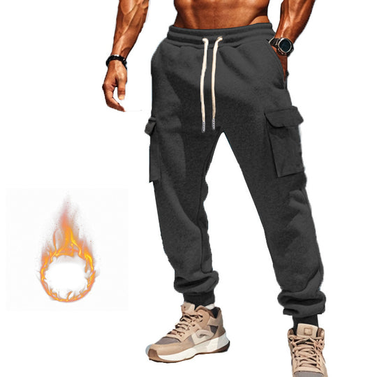 Herren Thermo-Cargo-Jogger mit Fleecefutter, tapered Schnitt & Mehrfachtaschen EB