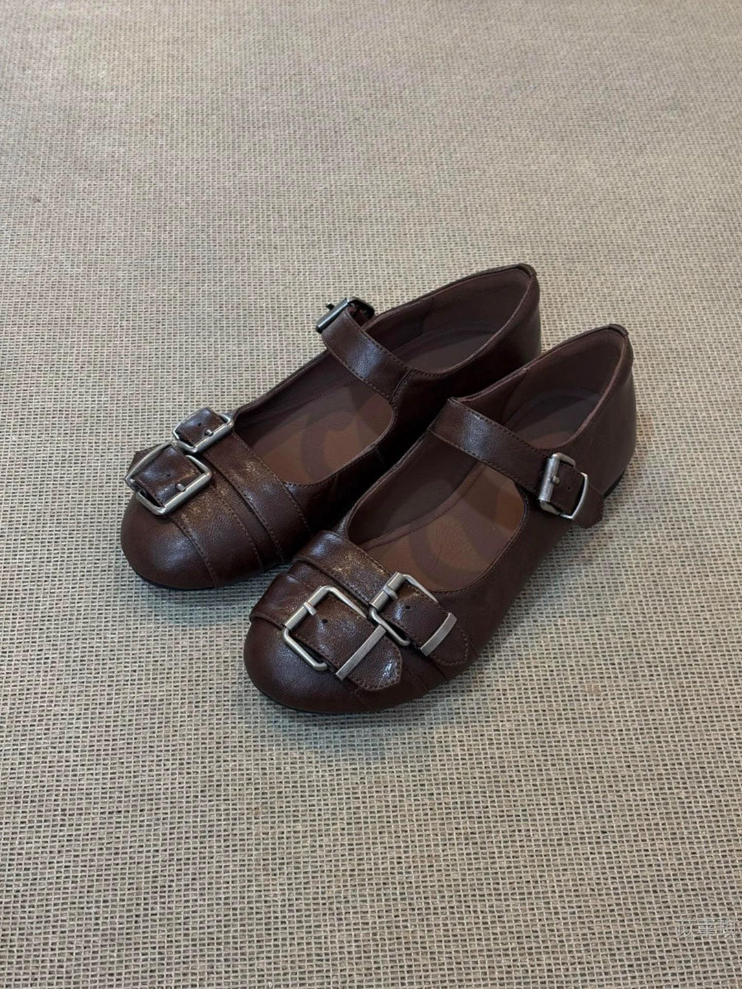 Damen elegante Mokassins mit modischem Schnallen-Detail EB