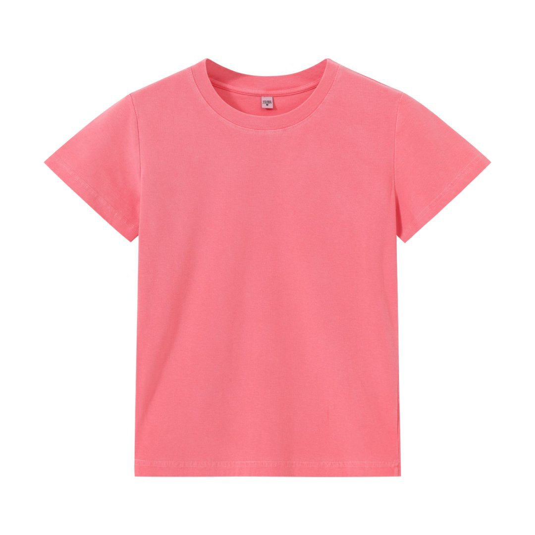 EB | Schillerndes altes kurzes T-Shirt mit Färbung