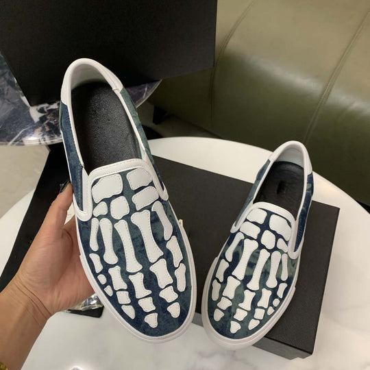 Damen Slip-On Sneakers mit innovativem Oberflächenmuster und rutschfester Sohle EB