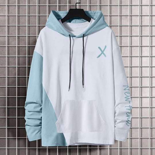 Damen Kapuzenpullover mit modernem Farbblockdesign und praktischer Kängurutasche EB