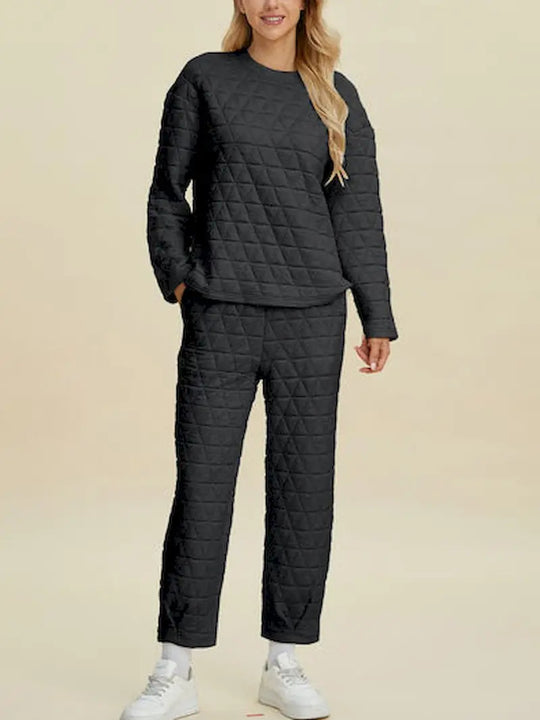 Damen Quilted Lounge-Set EB