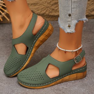 Damen Bequeme Clogs mit luftigen Cut-Outs EB
