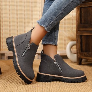 Damen Slip-On Boots mit robustem Profil und komfortabler Einlage EB