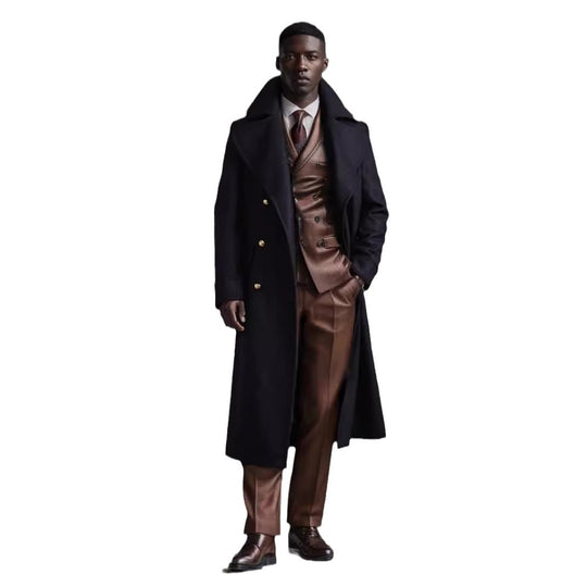Herren eleganter und stilvoller Dufflecoat mit modernen Akzenten EB