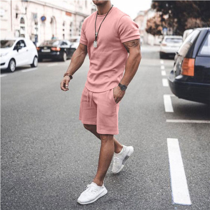 Herren sportliches Kurzarm-Set aus atmungsaktivem Material EB