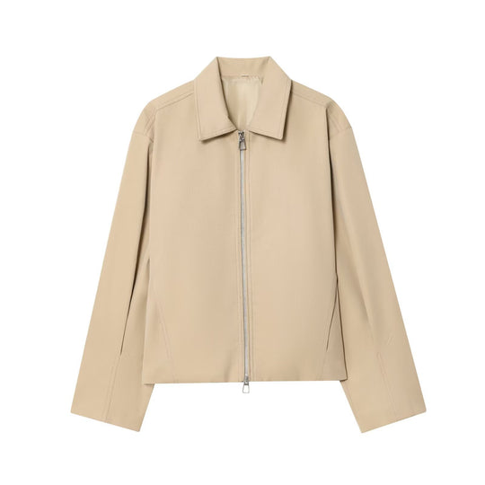 Damen modische Übergangsjacke mit leichtem Material und praktischen Taschen EB