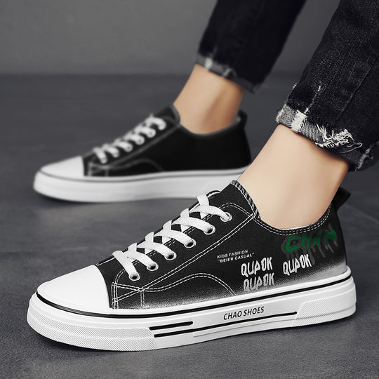 Damen Modische Sneaker mit grafischen Akzenten und bequemer Laufsohle EB