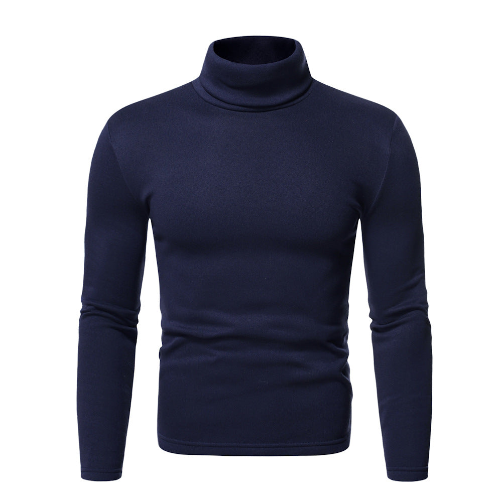 Herren Rollkragenpullover aus weichem Baumwoll-Mix EB