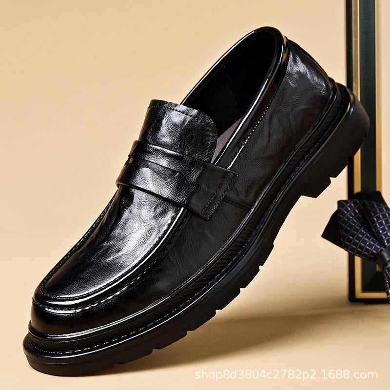 Herren Elegante Leder Mokassins mit rutschfester Sohle und komfortablem Innenfutter EB
