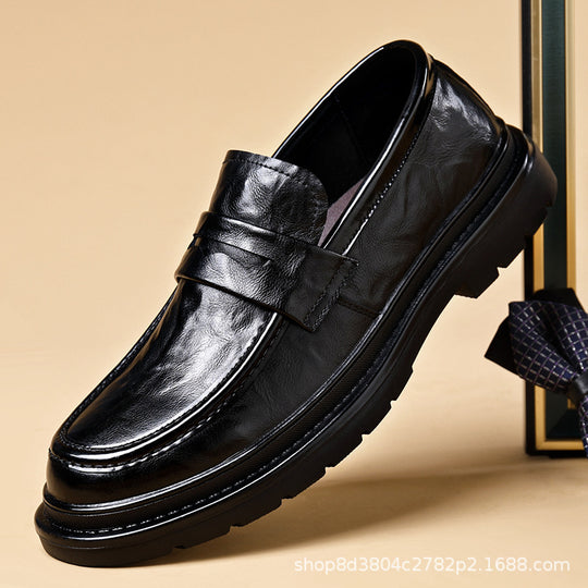 Herren Elegante Leder Mokassins mit rutschfester Sohle und komfortablem Innenfutter EB