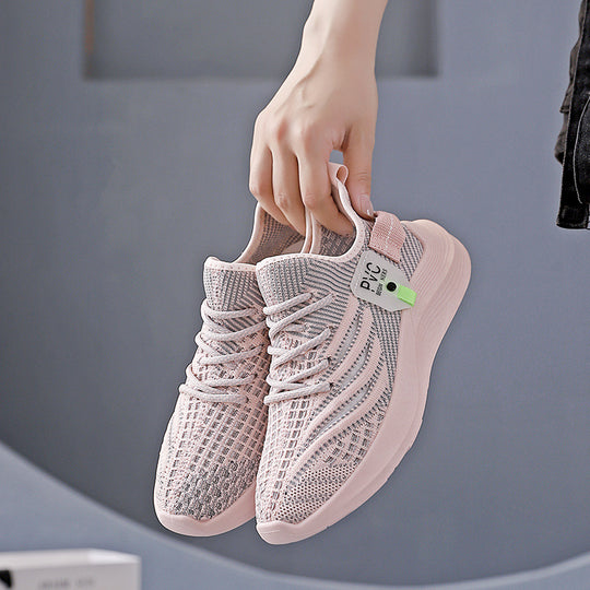 Damen Sportliche Sneakers mit atmungsaktivem Obermaterial und stabiler Sohle EB