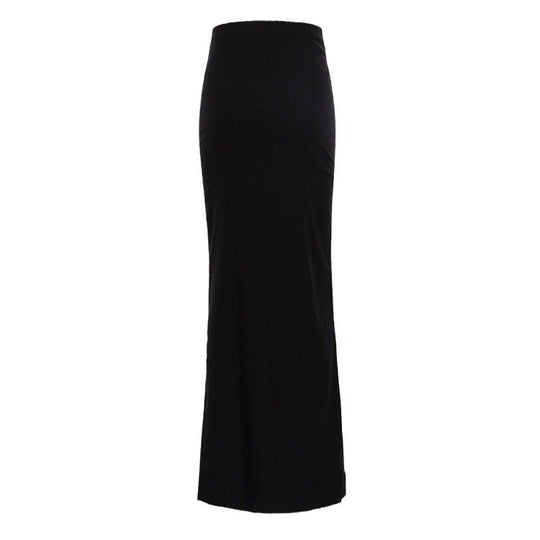 Damen Elegantes Maxirock mit hohem Bund und figurbetonter Silhouette EB