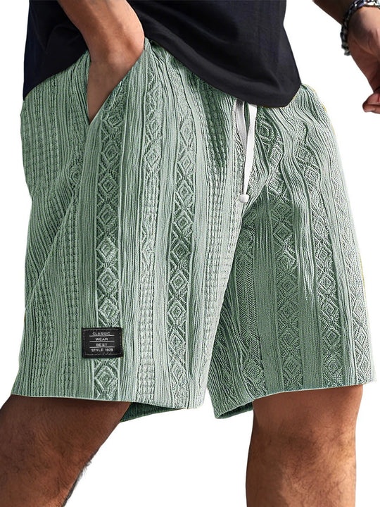 Herren Stilvolle Freizeithosen im lässigen Strickdesign EB