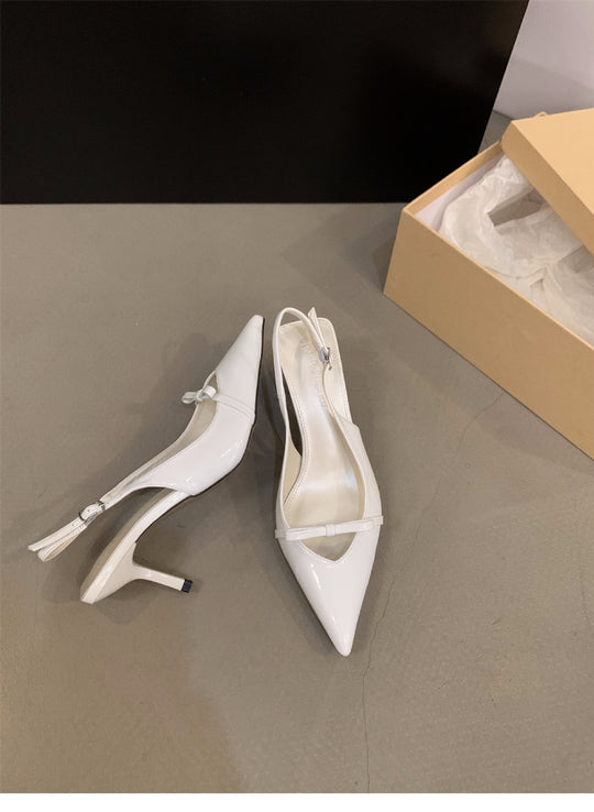 Damen Slingback-Pumps mit spitzem Design und elegantem Absatz EB