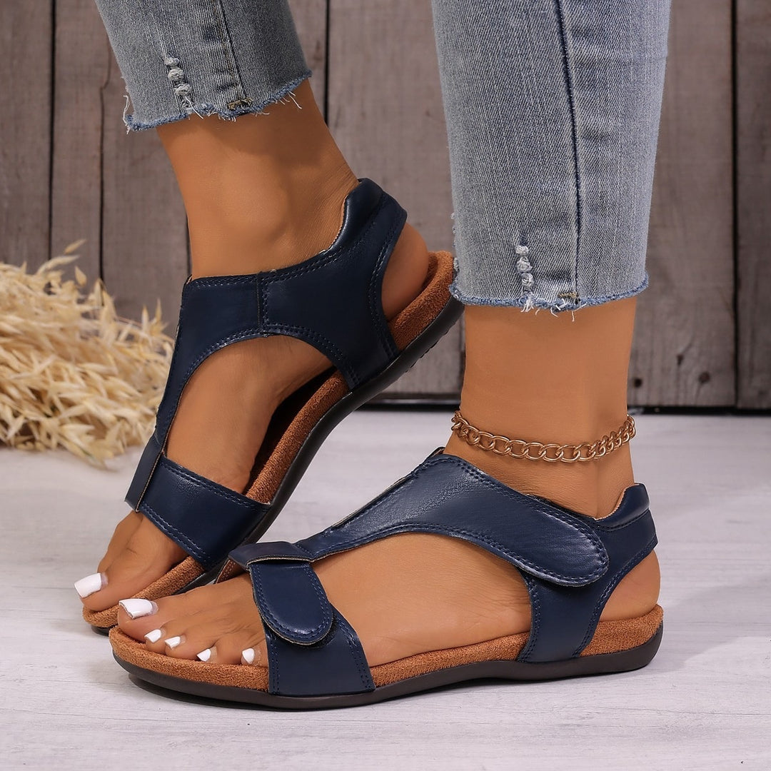 Damen Komfortable und stilvolle Riemensandalen mit anatomischem Fußbett EB