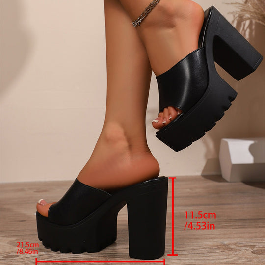 Damen Plateausandalen mit trendigem Blockabsatz EB