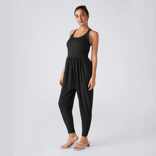 Damen Jumpsuit mit lässigem Schnitt und praktischen Seitentaschen Heidi-Mode