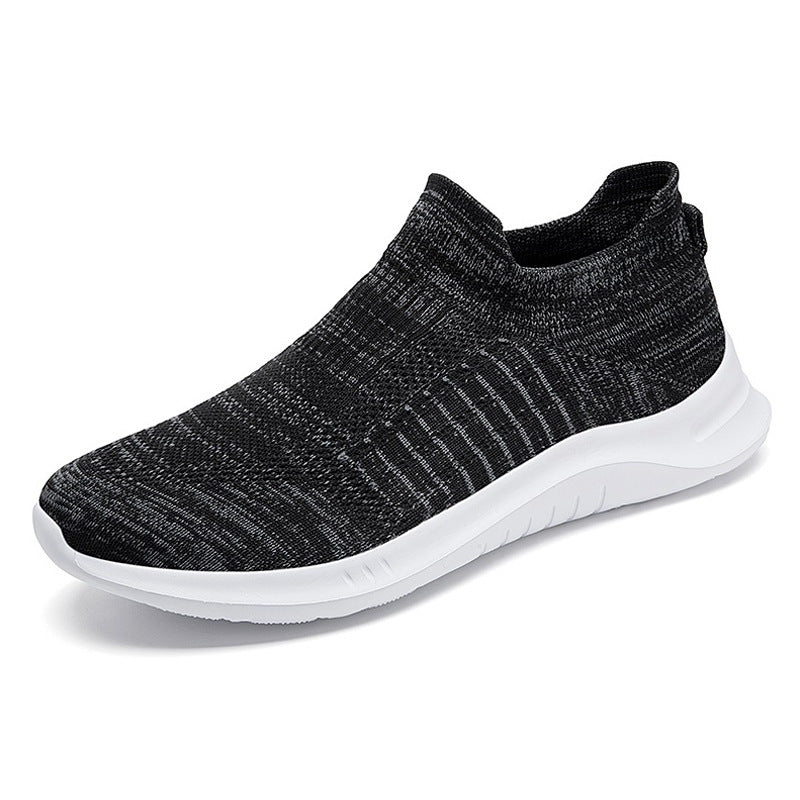 Damen Slip-On Sneakers mit elastischen Einsätzen und atmungsaktiver Stricktechnologie EB