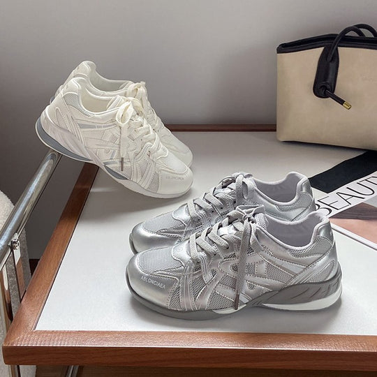 Damen Sportliche Sneakers mit atmungsaktiver Mesh-Oberfläche und ergonomischer Sohle EB