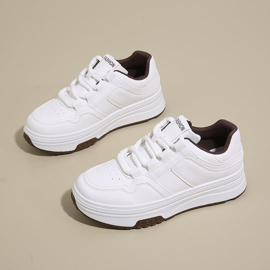 Damen Komfortable Sneakers mit erhöhter Sohle und sportlichem Design EB