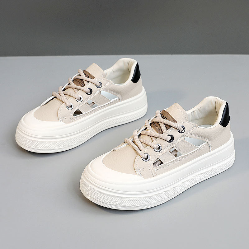 Damen Chunky Sneaker mit modischem Farbkontrast und bequemer Dämpfung EB