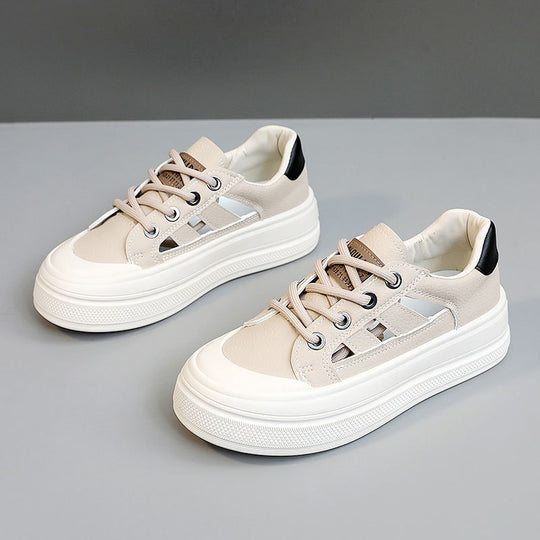 Damen Chunky Sneaker mit modischem Farbkontrast und bequemer Dämpfung EB