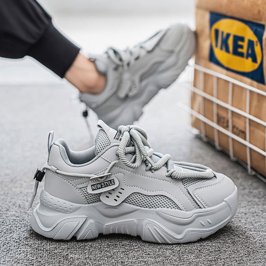 Damen Sportliche Stadt Sneakers mit atmungsaktiver Netzstruktur EB