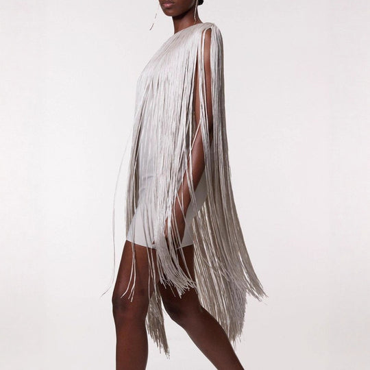Damen Fransen-Kleid R&B