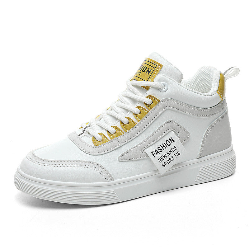 Damen modische High-Top Sneakers mit innovativer Schnürtechnologie und rutschfester Sohle EB