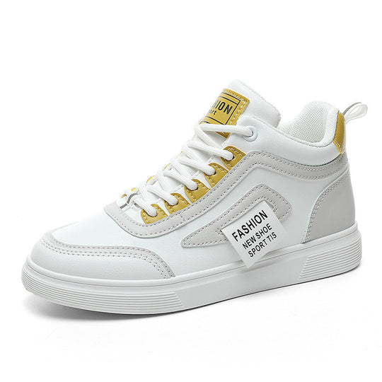 Damen modische High-Top Sneakers mit innovativer Schnürtechnologie und rutschfester Sohle EB
