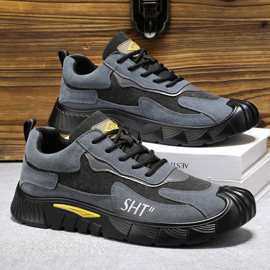 Herren sportliche Trekking-Sneaker mit rutschfester Sohle und atmungsaktivem Obermaterial EB